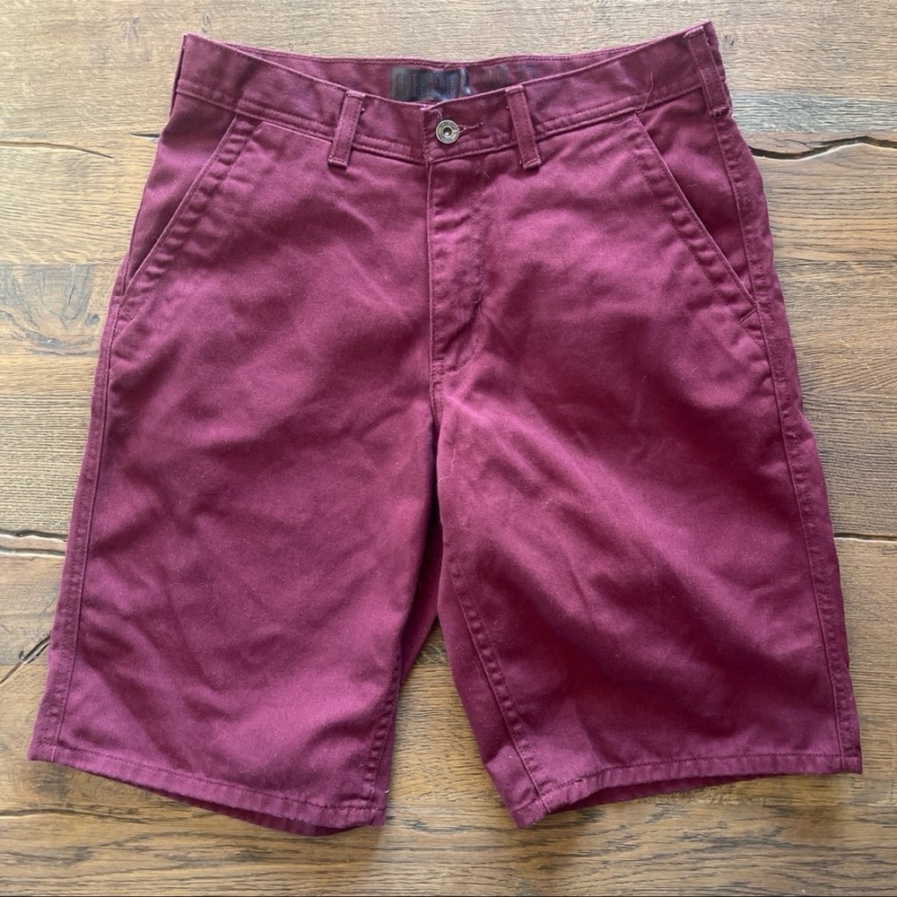 Maroon Burgundy Free World Shorts